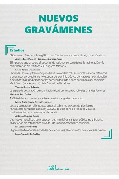 NUEVOS GRAVAMENES MONOGRAFICO NUEVA FISCALIDAD 2024