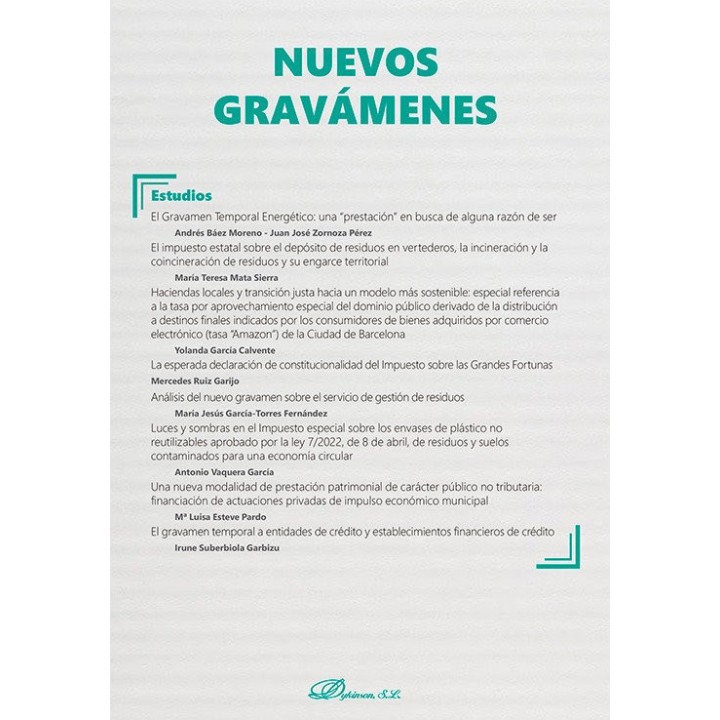 NUEVOS GRAVAMENES MONOGRAFICO NUEVA FISCALIDAD 2024