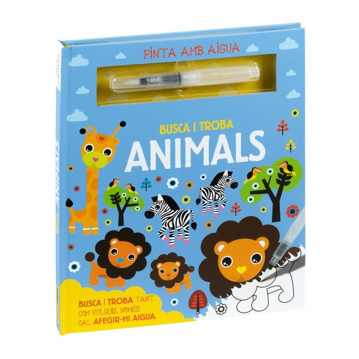 PINTA AMB AIGUA BUSCA I TROBA ANIMALS