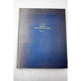 MANUAL DE ENCUESTA SOCIAL TOMO I
