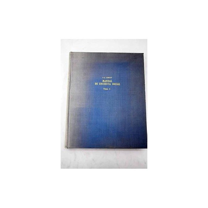 MANUAL DE ENCUESTA SOCIAL TOMO I