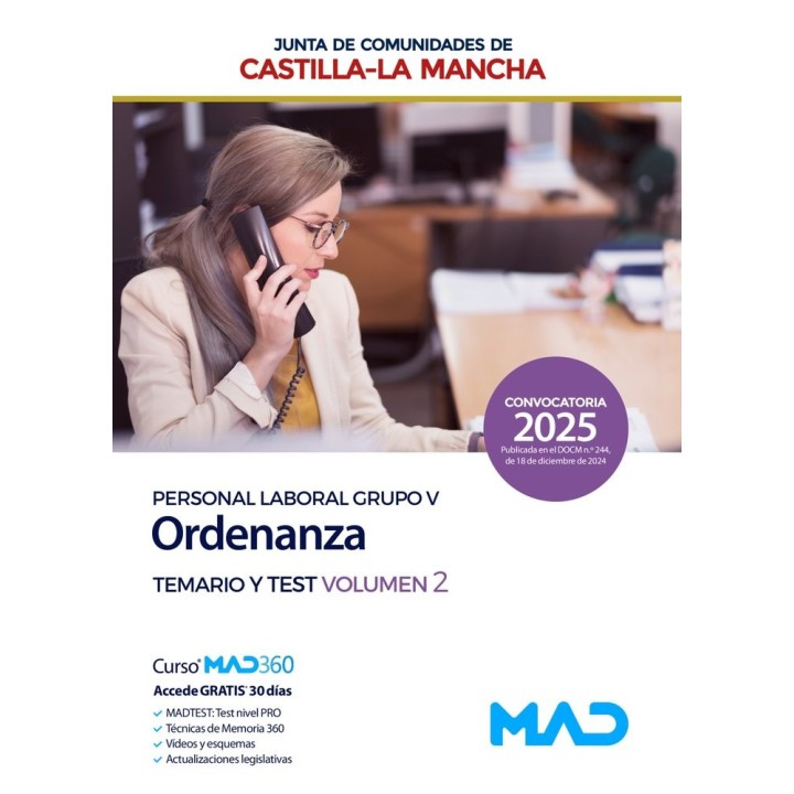 ORDENANZA GRUPO V DE PERSONAL LABORAL CASTILLA LA MANCHA