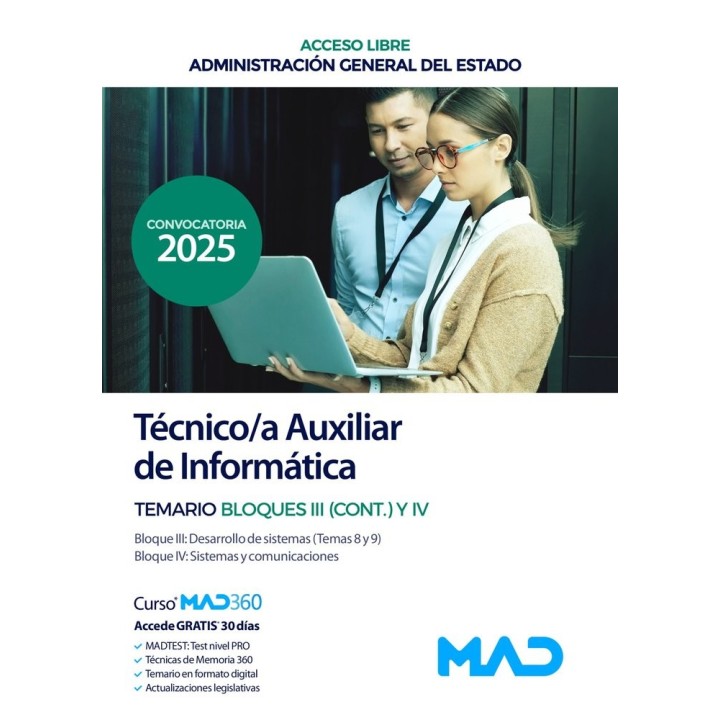 TECNICO/A AUXILIAR INFORMATICA ACCESO LIBRE TEMARIO III Y I