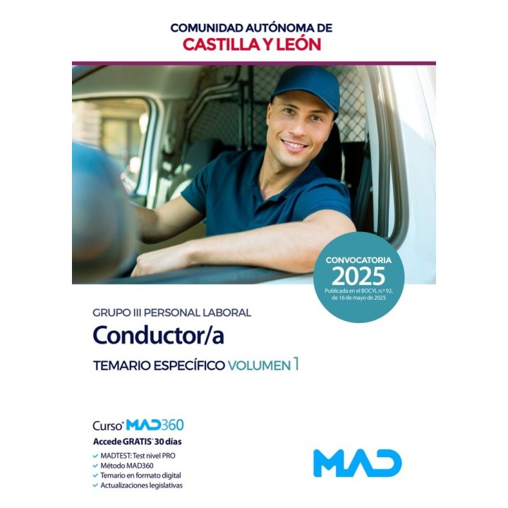 CONDUCTOR/A GRUPO III PERSONAL LABORAL TEMARIO ESPECIFICO 1