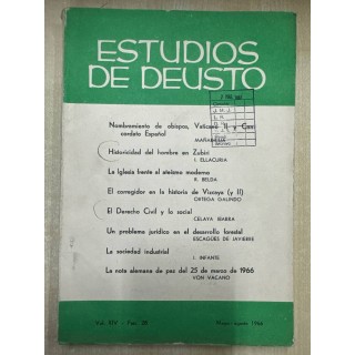 ESTUDIOS DE DEUSTO, VOL.XIV - MAYO-AGOSTO, 1966.