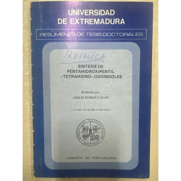 UNIVERSIDAD DE EXTREMADURA RESUMENES DE TESIS DOCTORALES