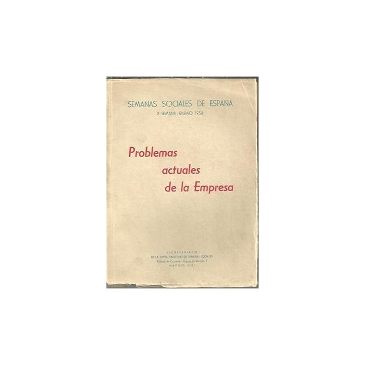 Problemas actuales de la Empresa