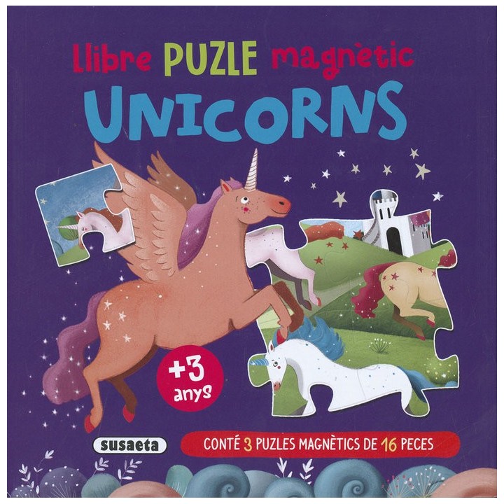 LLIBRE PUZLE MAGNETIC UNICORNS