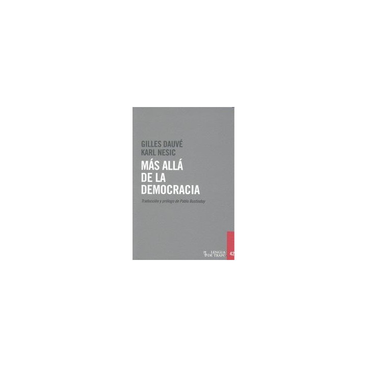 MAS ALLA DE LA DEMOCRACIA
