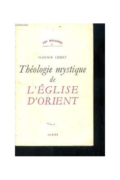 Théologie Mystique de l'église d'Orient