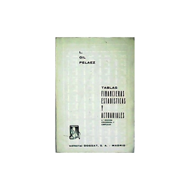 TABLAS FINANCIERAS ESTADISTICAS Y ACTUARIALES
