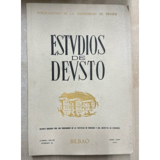 ESTUDIOS DE DEUSTO, 2da. EPOCA VOL.XII - ENERO-JUNIO, 1964.