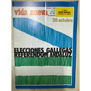 REVISTA VIDA NUEVA. NUMERO 1.298 17 de octubre de 1981. Elecciones Gallegas referendum Andaluz.
