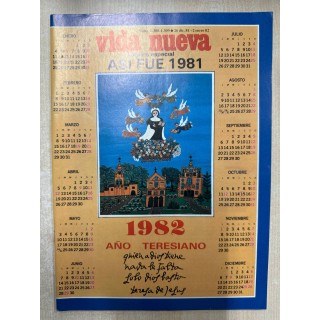 REVISTA VIDA NUEVA. NUMERO 1.308 - 1.309 - 26 DIC 81 - 2 ENE 82. NÚMERO ESPECIAL ASÍ FUE 1981 - 1982 AÑO TERESIANO.