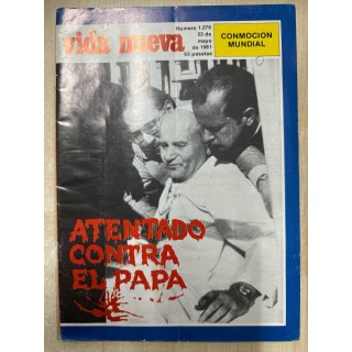 REVISTA VIDA NUEVA. NUMERO 1.279 - 23 de mayo de 1981. Atentado contra el Papa.
