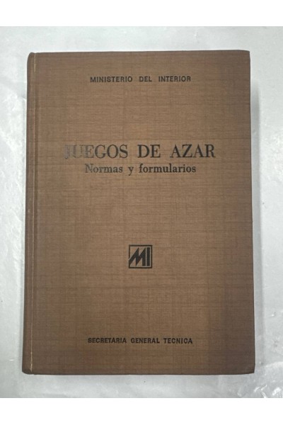 Juegos de azar. Normas y formularios.
