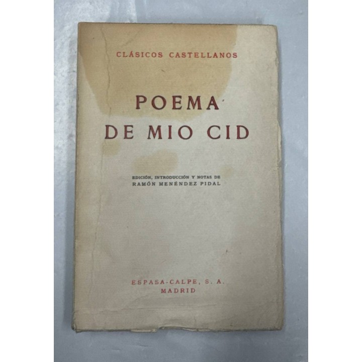 POEMA DEL MIO CID - CLÁSICOS CASTELLANOS.