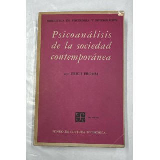 Psicoanálisis de la sociedad contemporánea
