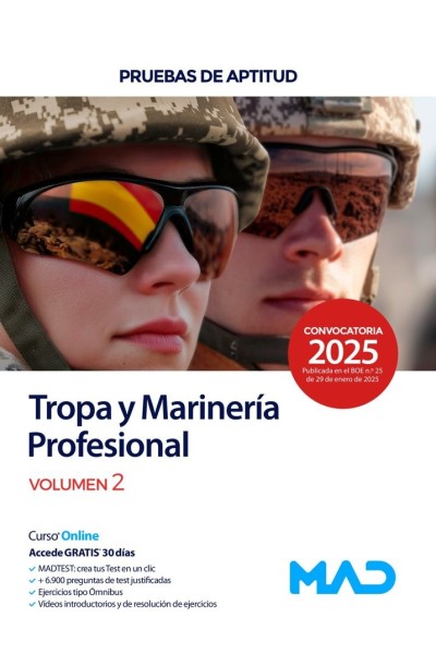 ACCESO TROPA Y MARINERIA PROFESIONAL PRUEBA APTITUD 2 MINIS