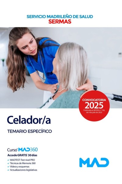 CELADOR/A TEMARIO ESPECIFICO SERVICIO MADRILEÑO SALUD SERMA