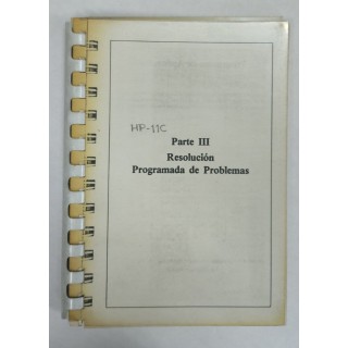 HP-11C Parte III. Resolucion programada de problemas