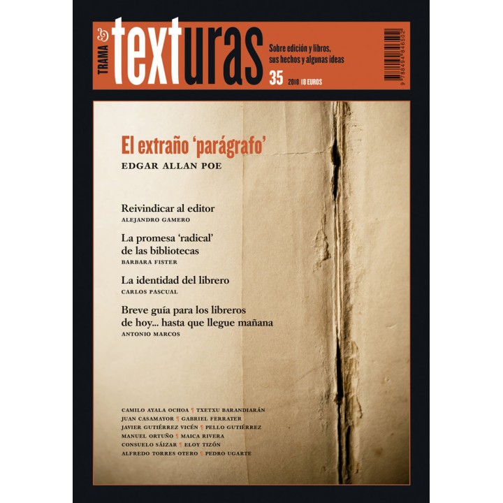 TEXTURAS 35: LA IDENTIDAD DEL LIBRERO
