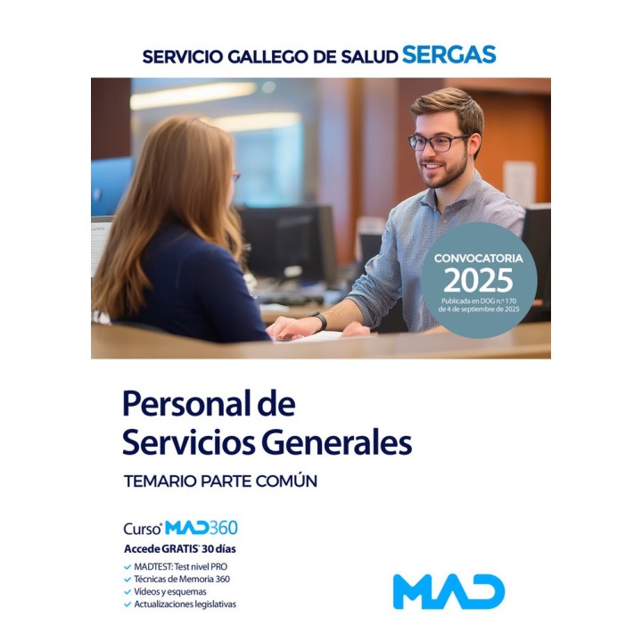 PERSONAL SERVICIO GENERAL TEMARIO PARTE COMUN GALLEGO SALUD