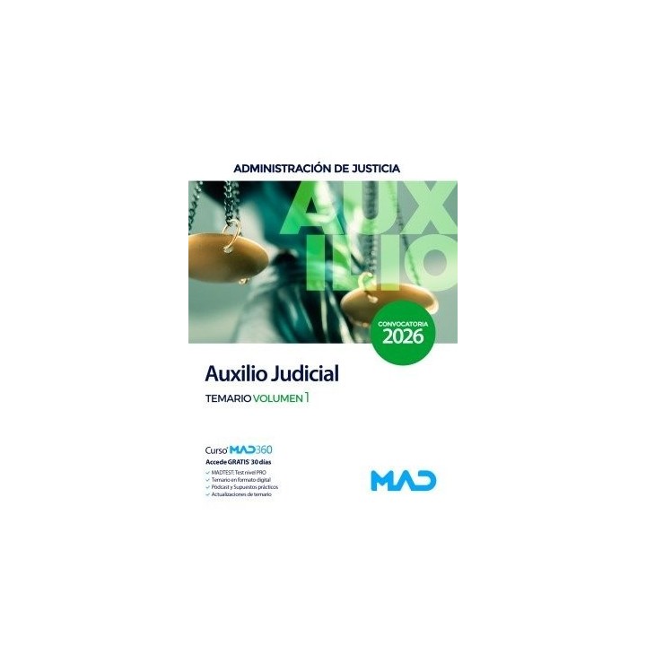 CUERPO AUXILIO JUDICIAL TEMARIO 1 ADMINISTRACION DE JUSTICI