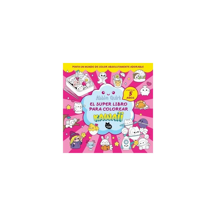 El superlibro para colorear kawaii
