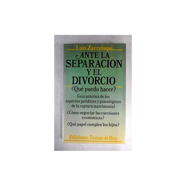 Ante la separación y el divorcio