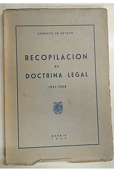Recopilación de Doctrina Legal 1957-1958