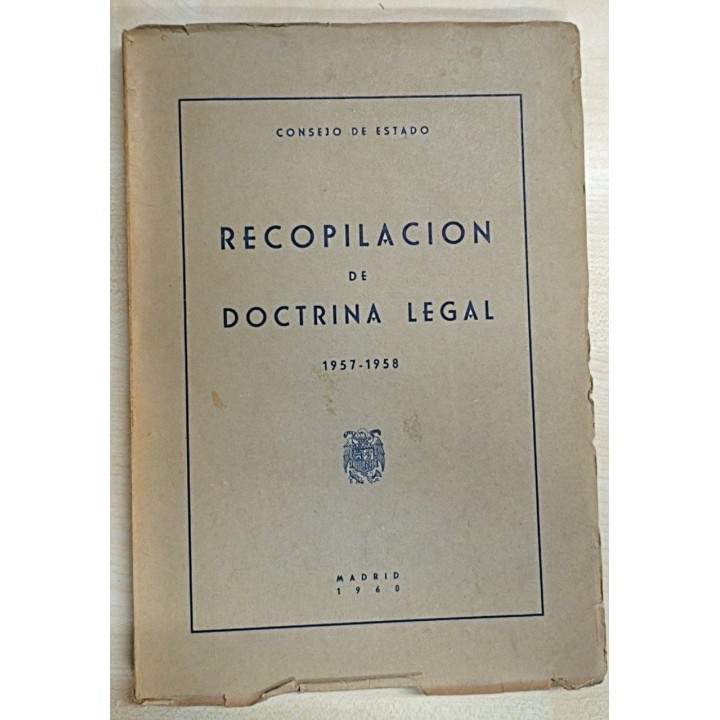 Recopilación de Doctrina Legal 1957-1958
