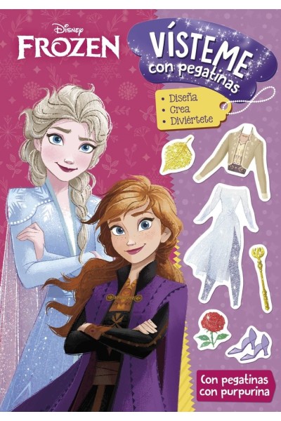 FROZEN VISTEME CON PEGATINAS 3