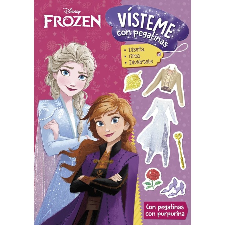 FROZEN VISTEME CON PEGATINAS 3