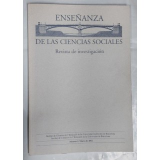 Enseñanza de las ciencias Sociales. Revista de investigacion. Numero 1 Marzo 2002