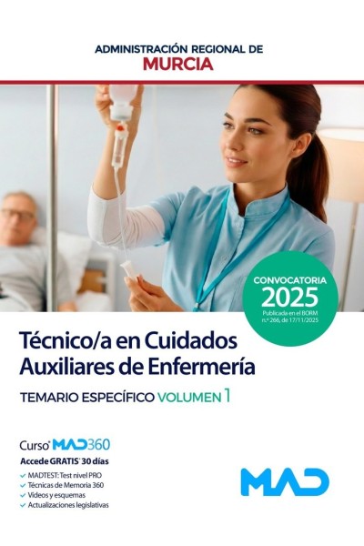 CUERPO TECNICO AUXILIAR OPCION CUIDADO AUXILIAR ENFERMERIA 1