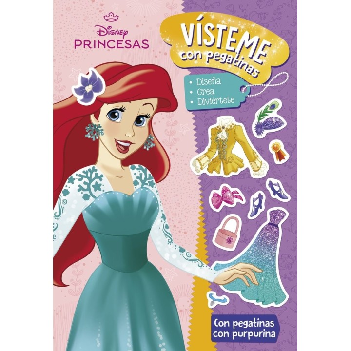 PRINCESAS VISTEME CON PEGATINAS 4