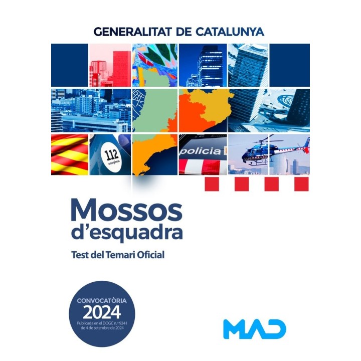 MOSSOS DESQUADRA TEST TEMARI OFICIAL GENERALITAT CATALUÑA