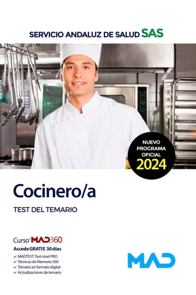 COCINERO/A TEST Y CASOS PRACTICOS SERVICIO ANDALUZ SALUD SA