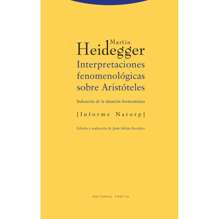 INTERPRETACIONES FENOMENOLOGICAS SOBRE ARISTOTELES