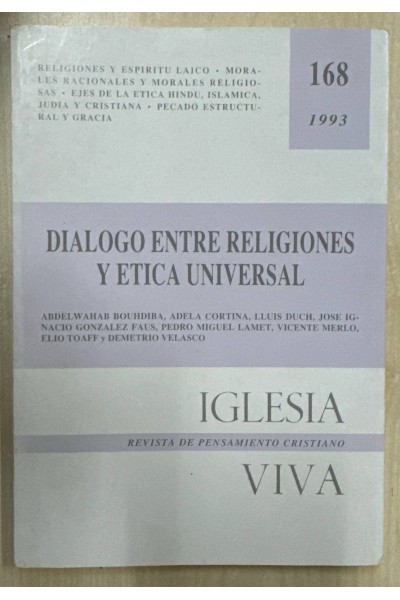 DIALOGO ENTRE RELIGIONES Y ETICA UNIVERSAL