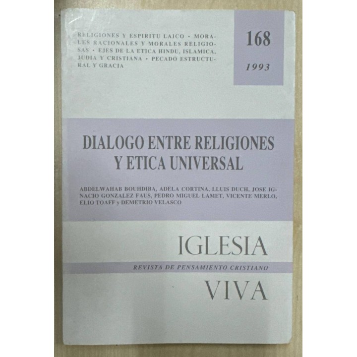 DIALOGO ENTRE RELIGIONES Y ETICA UNIVERSAL
