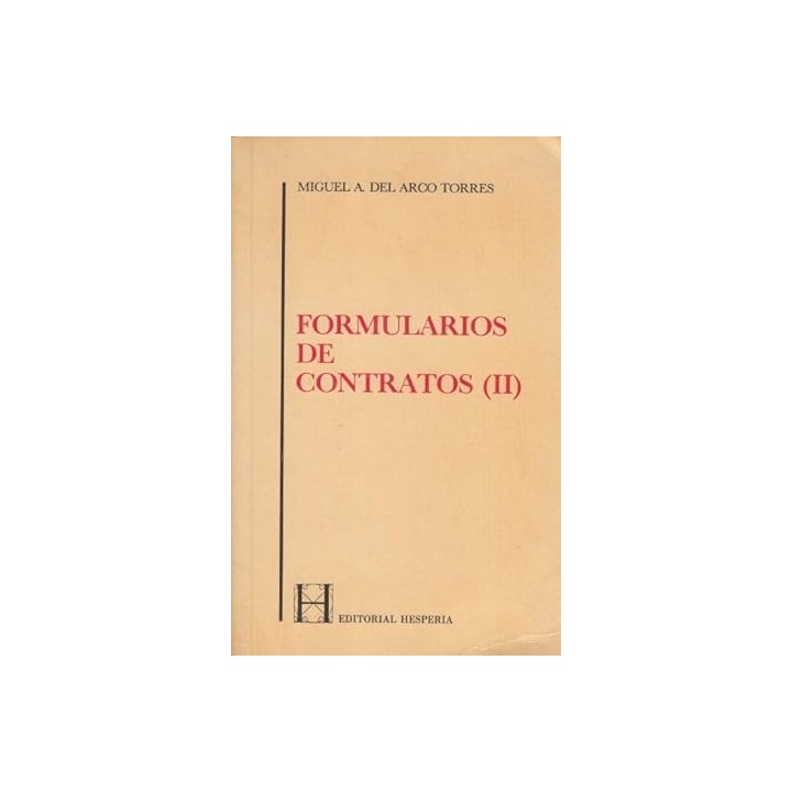 Formularios de Contratos (II).