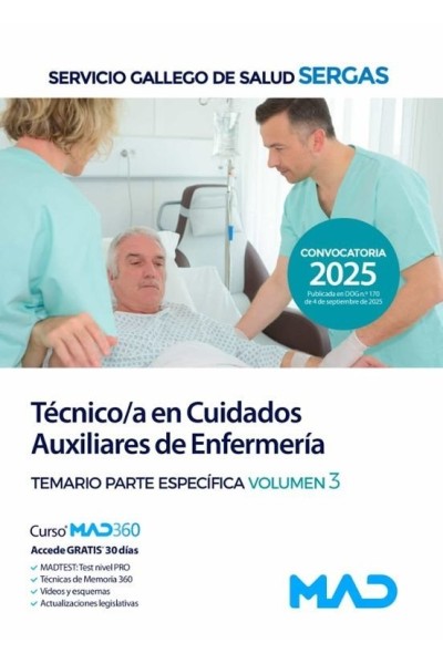 TECNICO/A CUIDADO AUXILIAR ENFERMERIA TEMARIO ESPECIFICO 3