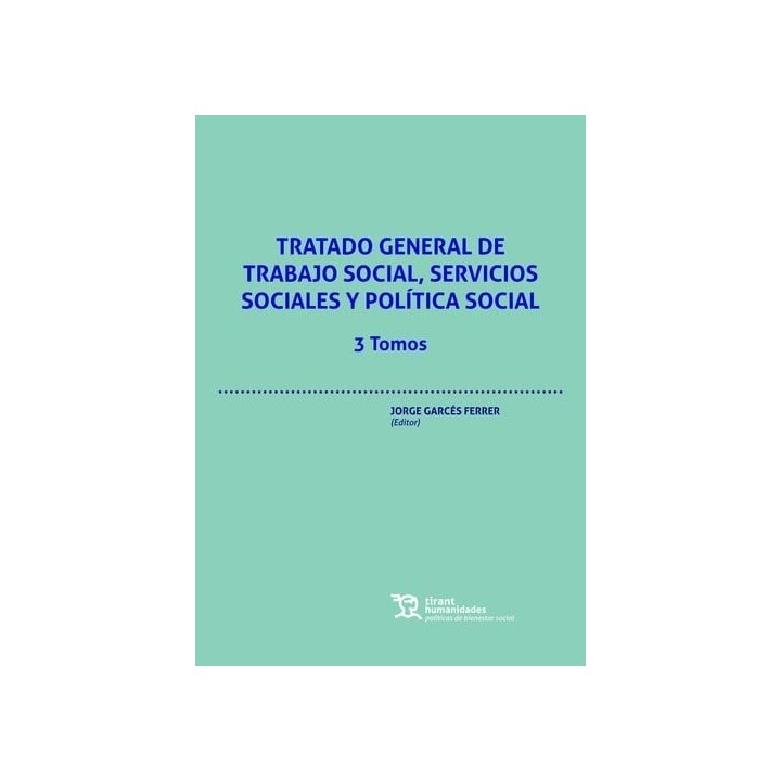 TRATADO GENERAL DE TRABAJO SOCIAL SERVICIOS SOCIALES 3 TOMO