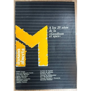 A los 25 años de la Gaudium et spes. Misión Abierta. Revista núm.1 (1990).