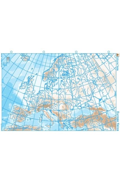 MAPA MUDO EUROPA FISICO (25 UDS)