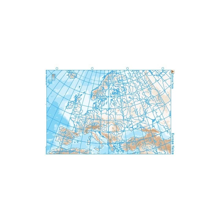 MAPA MUDO EUROPA FISICO (25 UDS)