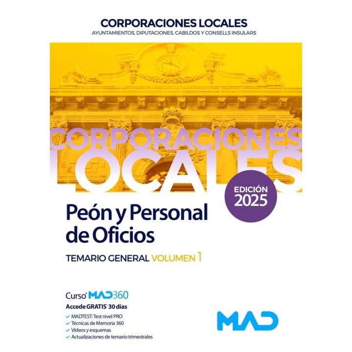 PEON Y PERSONAL OFICIO 1 AYUNTAMIENTO DIPUTACION Y CORPORAC