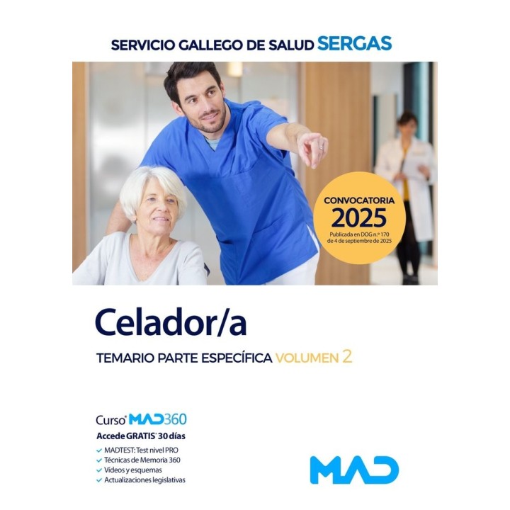 CELADOR/A TEMARIO PARTE ESPECIFICA 2 SERVICIO GALLEGO SALUD